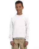 1800B Gildan Youth 7.75 oz. Heavy Blend™ 50/50 F in White