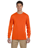 Jerzees 21MLR Dri-Power Sport Long Sleeve T-Shirt in Safety orange