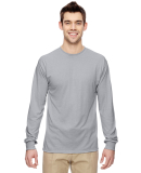 Jerzees 21MLR Dri-Power Sport Long Sleeve T-Shirt in Silver