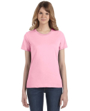 Anvil 880 Women's Lightweight Ringspun T-Shirt by  in Charity pink