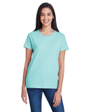 Anvil 880 Women's Lightweight Ringspun T-Shirt by  in Teal ice