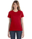 Anvil 880 Women's Lightweight Ringspun T-Shirt by  in True red