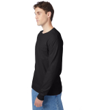 52 5596 Tagless Long Sleeve T-Shirt with a Pocket in Black