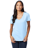 S04V Nano-T Women's V-Neck T-Shirt in Light blue
