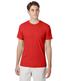 Hanes 42TB X-Temp Triblend T-Shirt with Fresh IQ o in Poppy red heather