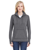 197 8431 Omega Stretch Terry Women's Snap Placket in Charcoal triblend