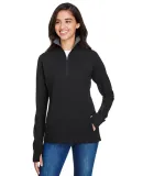 197 8433 Omega Stretch Terry Women's Quarter-Zip P BLACK