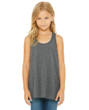 8800Y Bella + Canvas Youth Flowy RacerbackTank in Dark grey heather