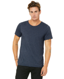 3014 Bella + Canvas Raw Neck Tee in Heather navy