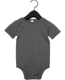 100B Bella + Canvas Baby Short Sleeve Onesie in Asphalt