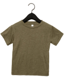 3413T Bella + Canvas Toddler Triblend Short Sleeve in Olive triblend