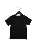 3413T Bella + Canvas Toddler Triblend Short Sleeve in Solid black triblend