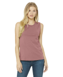Women's Long Muscle Tank in Mauve