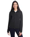 DRI DUCK 9411 Women's Ascent Hooded Soft Shell Jac in Black