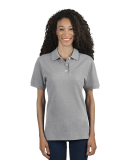 Jerzees 443W Women's Easy Care Double Mesh Ringspu in Athletic heather