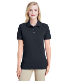 Jerzees 443W Women's Easy Care Double Mesh Ringspu in Black