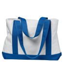 Liberty Bags 7002 P & O Cruiser Tote in White/ royal