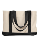 Liberty Bags 8869 11 Ounce Cotton Canvas Tote in Natural/ black