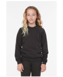 Bella + Canvas 3901Y Youth Sponge Fleece Crewneck  in Dark grey heather