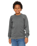 Bella + Canvas 3901Y Youth Sponge Fleece Crewneck  in Deep heather