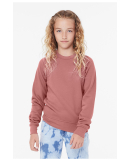 Bella + Canvas 3901Y Youth Sponge Fleece Crewneck  in Mauve