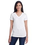 Threadfast Apparel 252RV Ladies' Invisible Stripe  in White invisible stripe