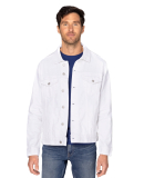 Threadfast Apparel 370J Unisex Denim Jacket in Off white denim