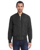 Threadfast Apparel 395J Unisex Bomber Jacket in Black