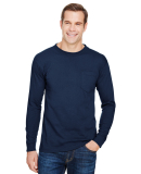 Bayside Apparel 3055 Union-Made Long Sleeve T-Shir in Navy