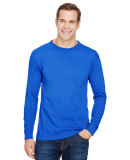 Bayside Apparel 3055 Union-Made Long Sleeve T-Shir in Royal blue