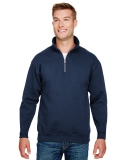 Bayside Apparel 920 USA-Made Quarter-Zip Pullover  in Navy