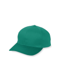 Augusta Sportswear 6206 Youth Six-Panel Cotton Twi in Dark green