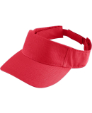 Augusta Sportswear 6225 Sport Twill Visor in Red