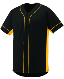 Augusta Sportswear 1661 Youth Slugger Jersey in Black/ gold