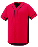 Augusta Sportswear 1661 Youth Slugger Jersey in Red/ black