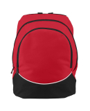 Augusta Sportswear 1915 Tri-Color Backpack in Red/ black/ white