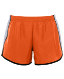 Augusta Sportswear 1266 Girls' Pulse Team Short in Orange/ white/ black