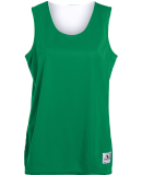 Augusta Sportswear 147 Women's Reversible Wicking  in Kelly/ white