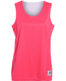Augusta Sportswear 147 Women's Reversible Wicking in Power pink/ white