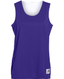 Augusta Sportswear 147 Women's Reversible Wicking  in Purple/ white