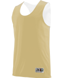Augusta Sportswear 5023 Youth Reversible Wicking T in Vegas gold/ white
