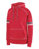 Augusta Sportswear 5440 Women's Spry Hoodie in Red/ white/ graphite