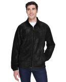 Harriton M990 Men's 8 oz. Full-Zip Fleece in Black