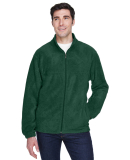 Harriton M990 Men's 8 oz. Full-Zip Fleece in Hunter