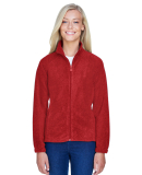 Harriton M990W Ladies' 8 oz. Full-Zip Fleece in Red