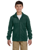 Harriton M990Y Youth 8 oz. Full-Zip Fleece in Hunter