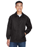 Harriton M775 Adult Nylon Staff Jacket in Black