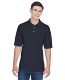 Harriton M265 Men's 5.6 oz. Easy Blend™ Polo in Navy