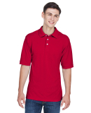 Harriton M265 Men's 5.6 oz. Easy Blend™ Polo in Red