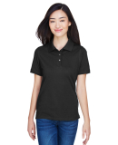 Harriton M265W Ladies' 5.6 oz. Easy Blend™ Polo in Black